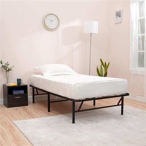 steel box bed|amazon basics metal bed frame.